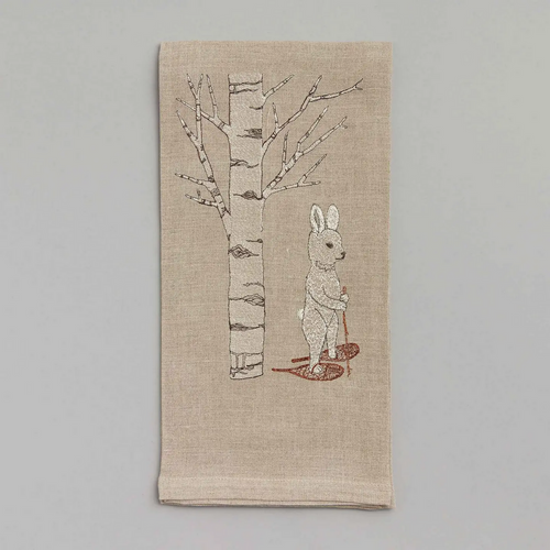 Snowshoe Hare Tea Towel