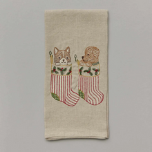 Load image into Gallery viewer, Stockings Tea Towel