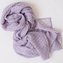 Load image into Gallery viewer, Sunburst Lilac Block Printed Scarf