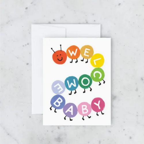 Caterpillar Baby card