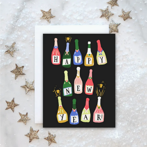 Champagne Bottles card