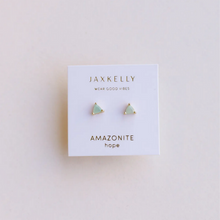 Load image into Gallery viewer, Amazonite Mini Energy Studs