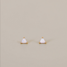 Load image into Gallery viewer, White Opal Mini Energy Studs