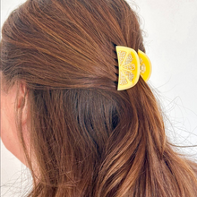 Load image into Gallery viewer, Mini Lemon Slice Hair Claw