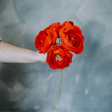 Load image into Gallery viewer, Felt Charm Red Peony