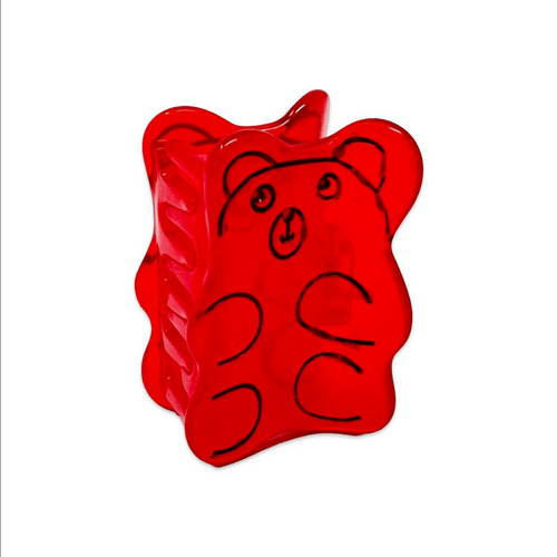 Mini Red Gummy Bear Hair Claw