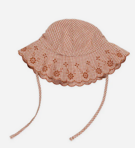 Floppy Sun Hat - Poppy Gingham
