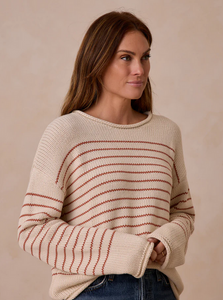 Jaques Sweater - Poppy Stripe