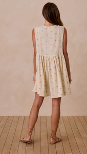 Avery Dress - Blue Daisies