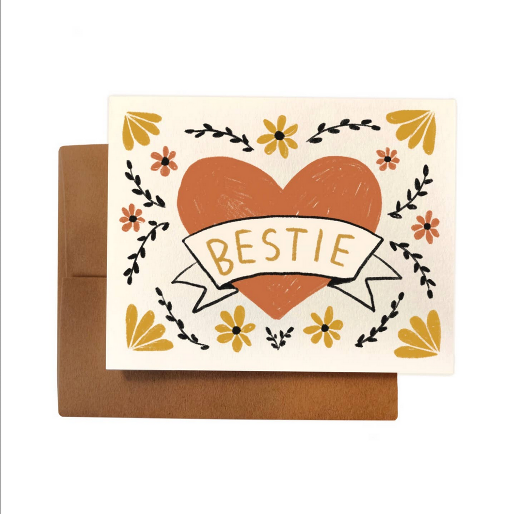 Bestie Classic Heart card