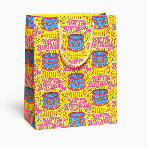 Large Cake and Confetti Gift Bag