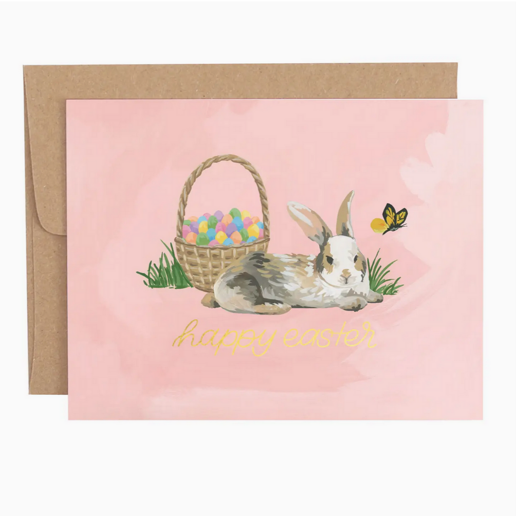 Easter Basket Bunny card