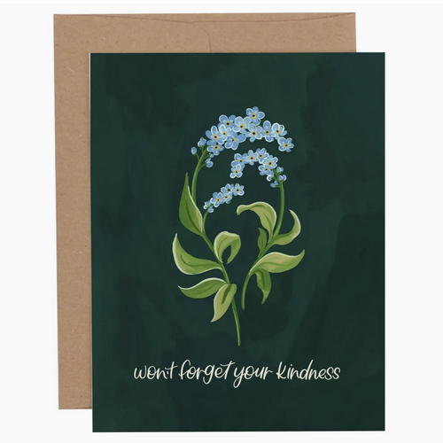 Forget Me Nots Thank You card
