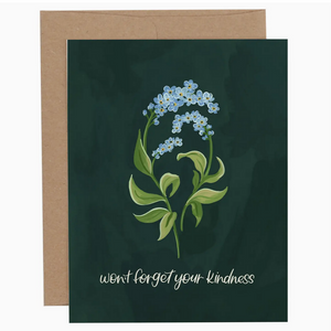 Forget Me Nots Thank You card