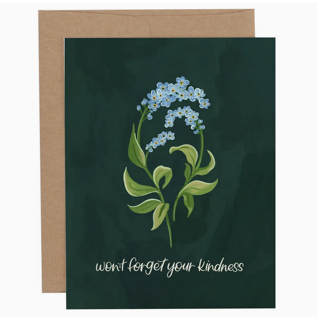 Forget Me Nots Thank You card