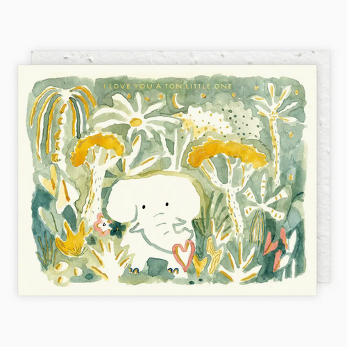 Elephant Love Baby card