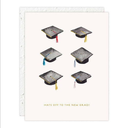 Hats Off New Grad card