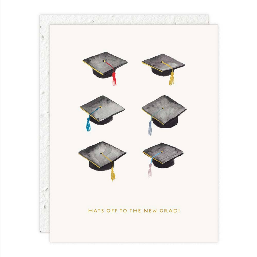 Hats Off New Grad card