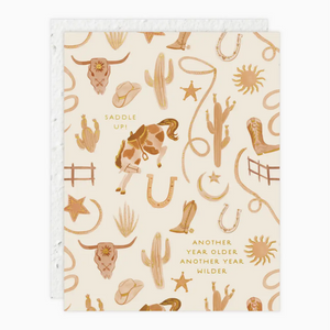 Saddle Up Birthday card