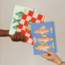 Load image into Gallery viewer, Three Fish Seedlings Sewn Trio Notebook Set