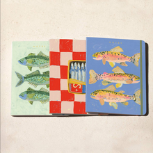 Load image into Gallery viewer, Three Fish Seedlings Sewn Trio Notebook Set