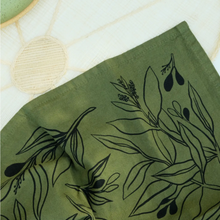 Load image into Gallery viewer, Olives Linen Tea Towel