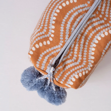 Load image into Gallery viewer, Toiletry Bag - Waves Pumpkin