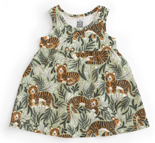 Alna Baby Dress - Dreaming Tigers