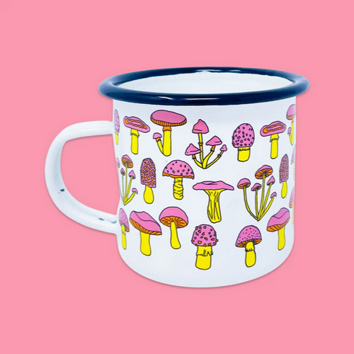 Mushrooms Enamel Mug