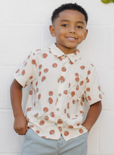 Load image into Gallery viewer, Collared Short Sleeve Shirt - Tomatoes