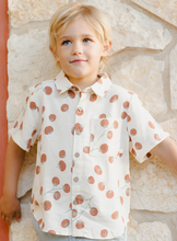 Load image into Gallery viewer, Collared Short Sleeve Shirt - Tomatoes