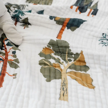 Load image into Gallery viewer, Reversible Quilt - Forest Trees