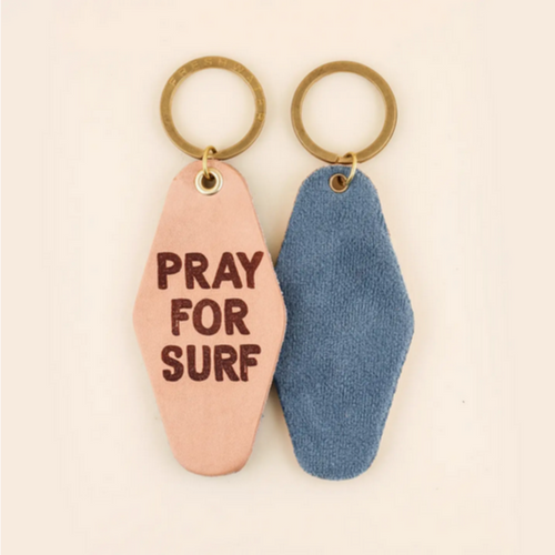 Pray For Surf Hotel Keychain