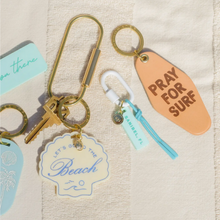 Load image into Gallery viewer, Pray For Surf Hotel Keychain