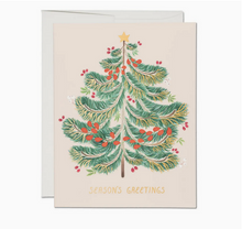 Load image into Gallery viewer, Festive Evergreen Seasons Greetings Boxed Set