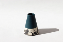 Load image into Gallery viewer, Splatter Bud Vase - Deep Ocean