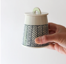 Load image into Gallery viewer, Herringbone Sugar Keeper - White