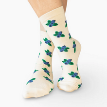 Load image into Gallery viewer, Blueberry Crew Socks