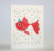 Load image into Gallery viewer, Goldfish Party card