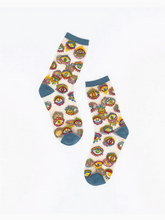 Load image into Gallery viewer, Evil Eye Sheer Crew Sock