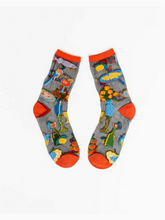 Load image into Gallery viewer, La Dolce Vita Black Sheer Crew Sock