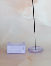 Load image into Gallery viewer, Glass Bubble Incense Holder - Lavender Translucent