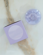 Load image into Gallery viewer, Glass Bubble Incense Holder - Lavender Translucent