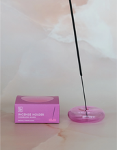 Load image into Gallery viewer, Glass Bubble Incense Holder - Orchid Translucent