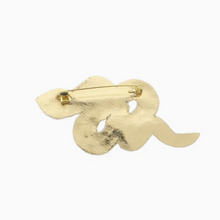 Load image into Gallery viewer, Colorful Embroidered Sequin Snake Brooch Pin
