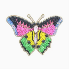 Load image into Gallery viewer, Embroidered Beaded Butterfly Pin