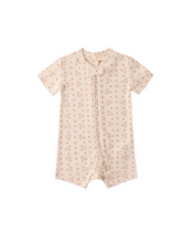Load image into Gallery viewer, Zip Short Sleeve Sleeper - Strawberries
