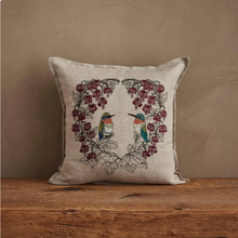 Load image into Gallery viewer, Hummingbird Hearts Pillow