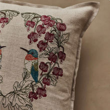 Load image into Gallery viewer, Hummingbird Hearts Pillow
