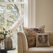 Load image into Gallery viewer, Hummingbird Hearts Pillow